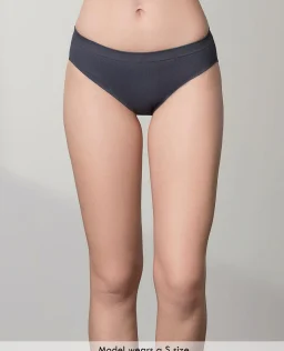 無縫羅紋針織三角低腰內褲